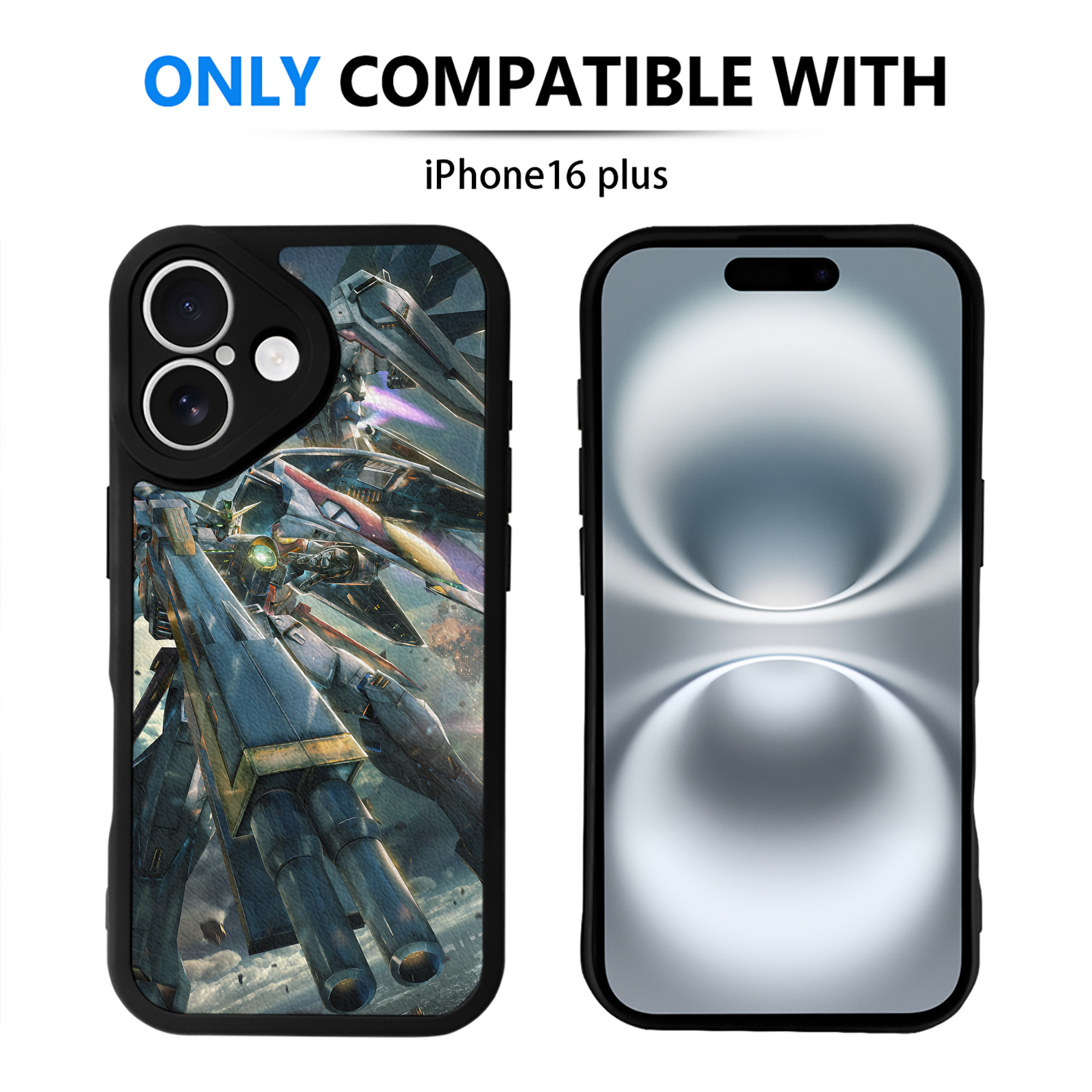（画像用） 機動戦士ガンダム Mobile Suit Gundam 【iPhone 16シリーズ対応】シリコンスマホケース（レザー調） 材質：シリコン